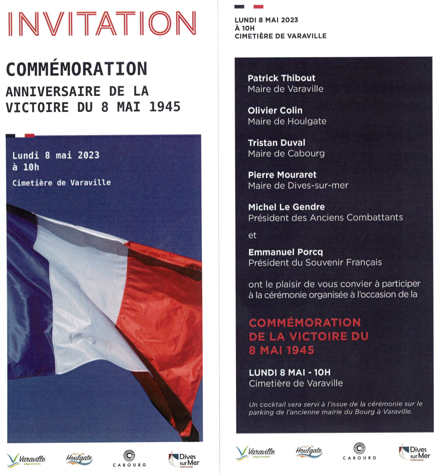 Commémoration de l'anniversaire de la victoire du 8 mai 1945 - Mairie ...